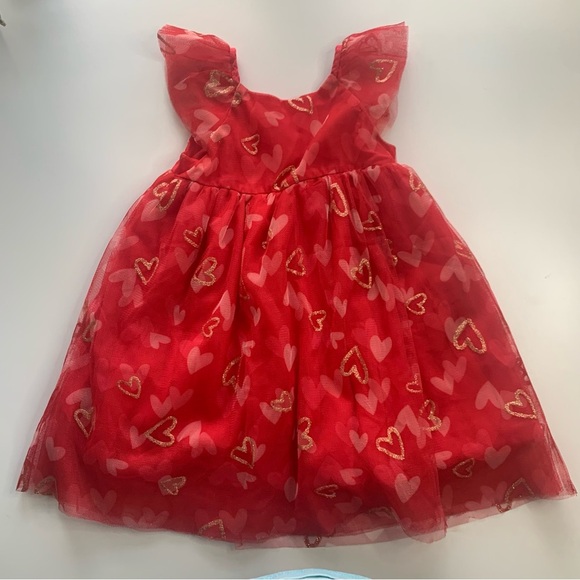 Isaac Mizrahi Other - Isaac Mizrahi Red Heart Print Kids Dress